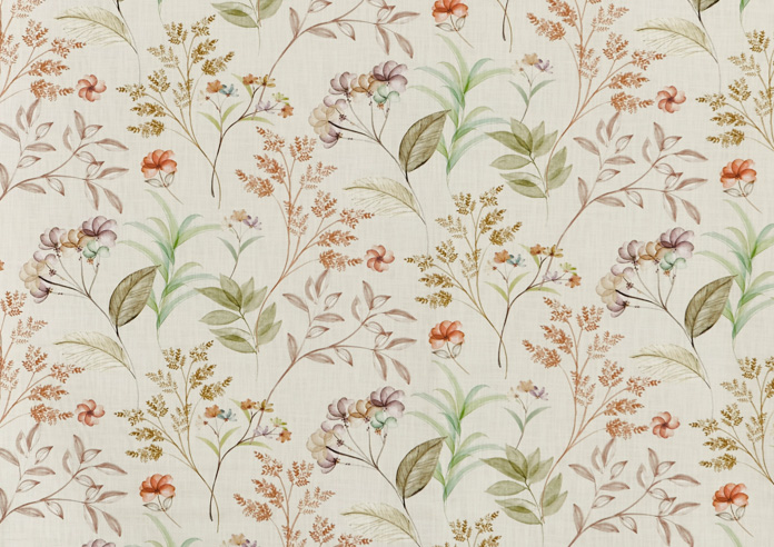 Verbena, Walnut - Fabric Only - Image 3